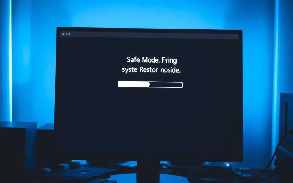 system restore in safe mode